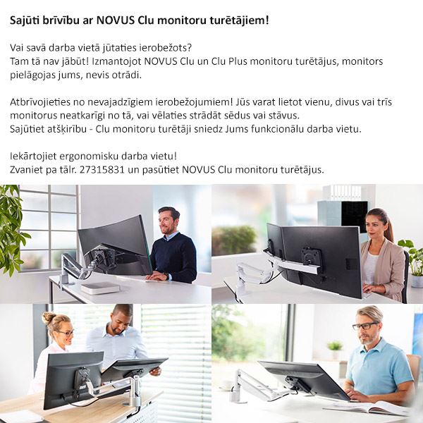Monitoru turētāji NOVUS CLU